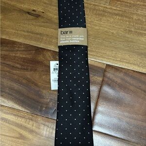 Bar III Black Tie with White Dots